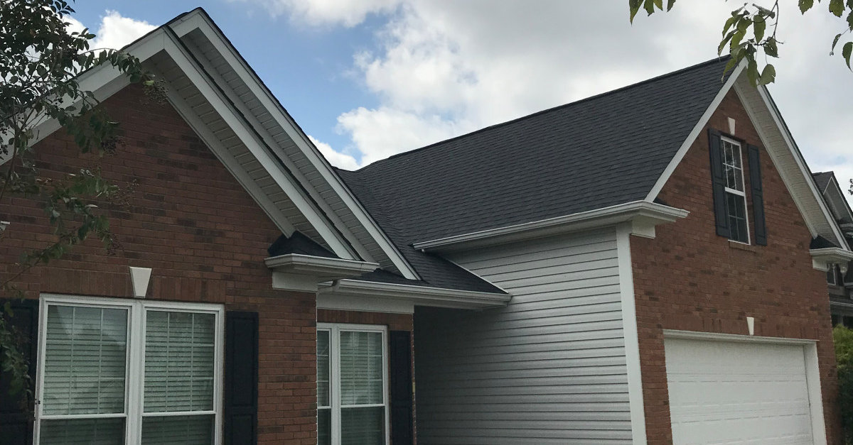 CertainTeed Landmark Moire Black roof replacement in Matthews NC